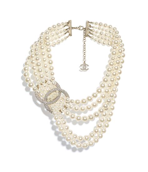 chanel necklaces costume|Chanel pearl diamond necklace.